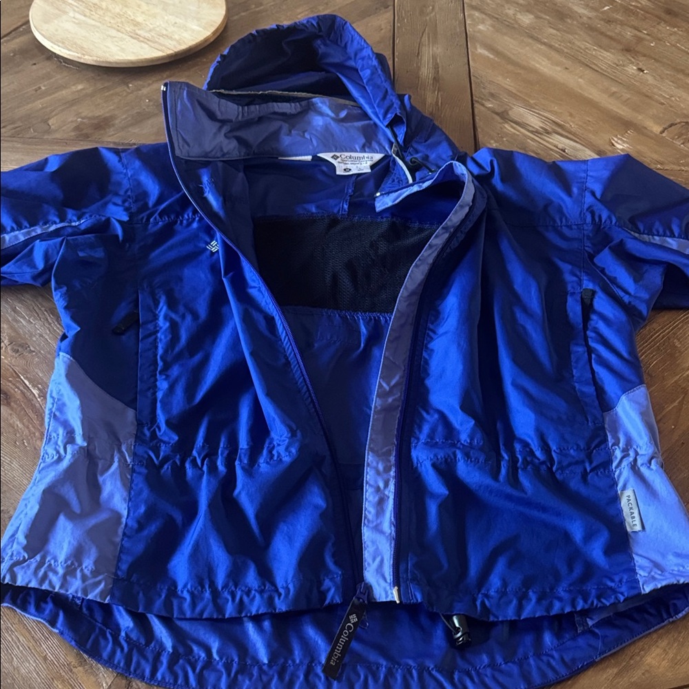 Columbia Women’s  Bright Blue Rain Jacket